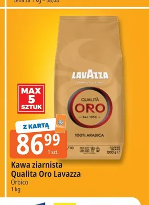 Kawa ziarnista Qualita Oro Lavazza promocja w Leclerc