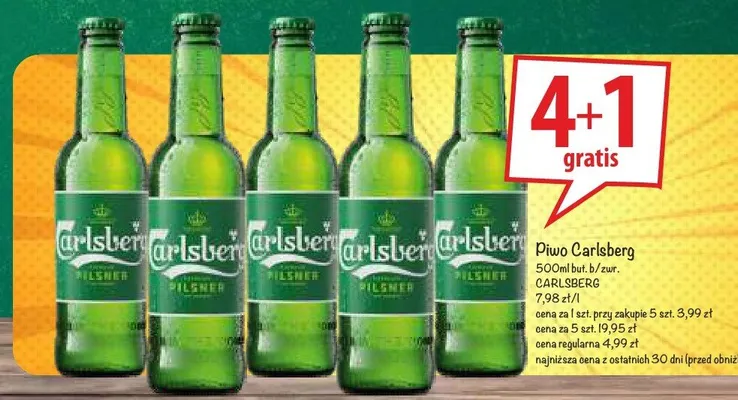 Piwo Carlsberg Pilsner promocja w Arhelan