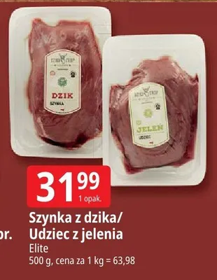 Szynka z dzika/udziec z jelenia promocja w Leclerc
