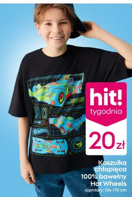 Koszulka chłopięca 100% bawełny  promocja w Pepco