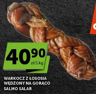 Warkocz z łososia wędzony na gorąco salmo salar promocja w Groszek