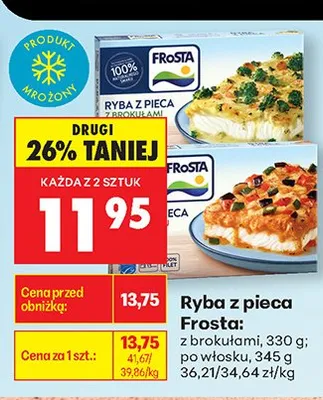 Ryba z pieca Frosta z brokułami promocja w Biedronka