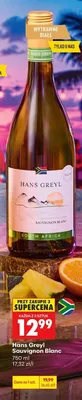 Wino Hans Greyl Sauvignon Blanc promocja w Biedronka