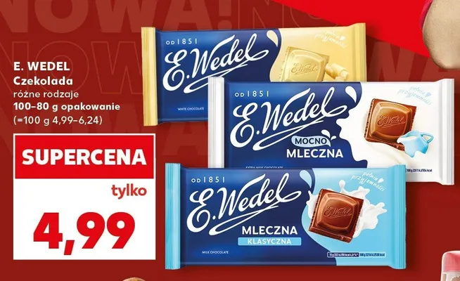 Czekolada biała E. Wedel promocja w Kaufland