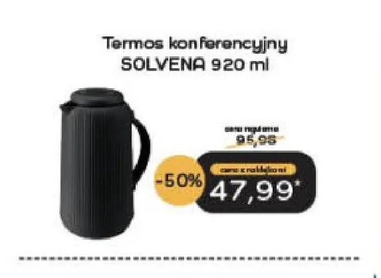 Termos konferencyjny Solvena 920 ml Galicja promocja w Delikatesy Centrum