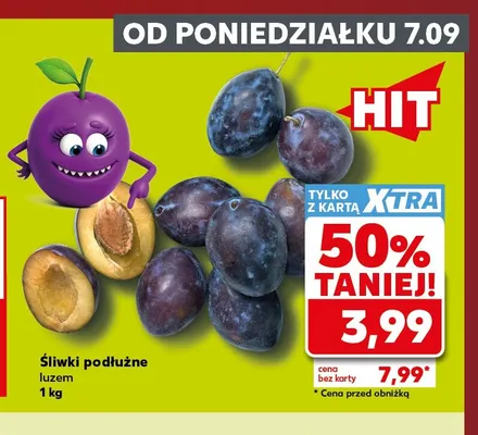 Śliwki podłużne promocja w Kaufland