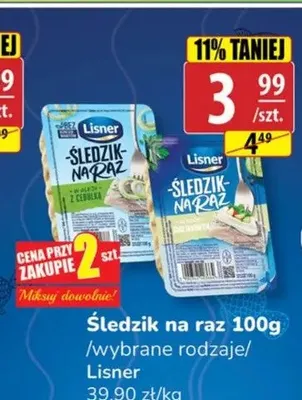 Śledzik na raz z cebulką promocja w API Market
