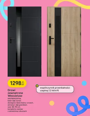 Drzwi zewnętrzne Wezuwiusz promocja w Castorama