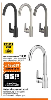 Bateria kuchenna Lattari promocja w OBI