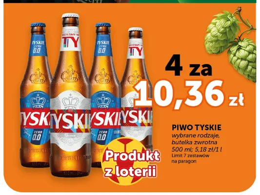 Piwo bezalkoholowe Tyskie Zero promocja w Euro Sklep