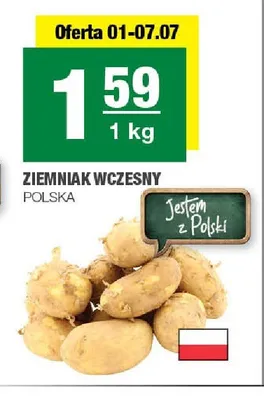 Ziemniak wczesny polski promocja w SPAR