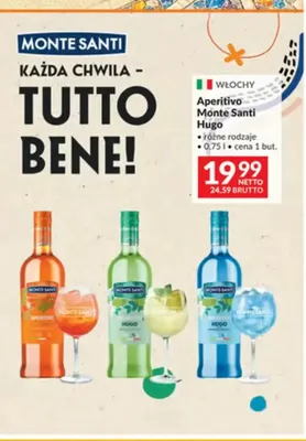 Aperitivo Monte Santi Hugo promocja w Makro