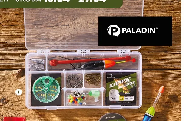 Akcesoria wędkarskie zestaw do połowów spławikowych i gruntowych karpia i węgorza promocja w Biedronka