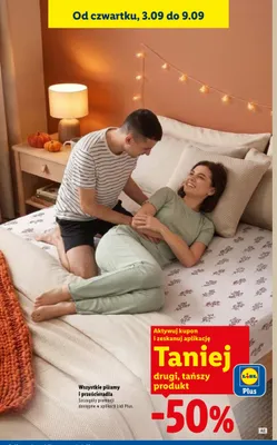 Piżamy i prześcieradła promocja w Lidl