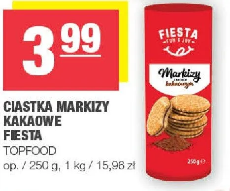 Ciastka markizy kakaowe promocja w SPAR