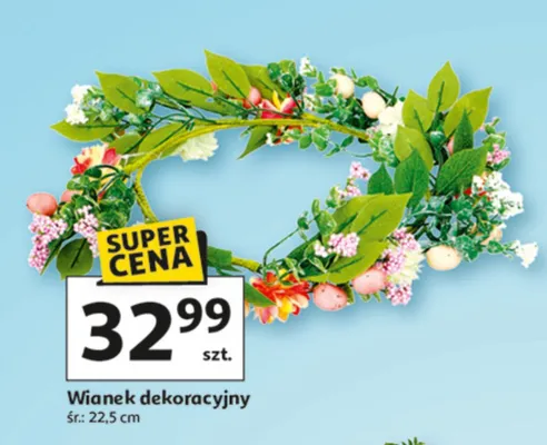 Wianek dekoracyjny promocja w Auchan