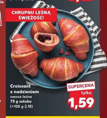 Croissant z nadzieniem owoce leśne promocja w Kaufland