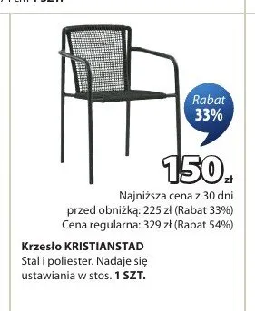 Krzesło Kristianstad promocja w Jysk