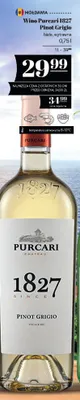 Wino białe Purcari 1827 Pinot Grigio wytrawne promocja w POLOmarket