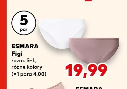 Figi Esmara 5-pak promocja w Kaufland