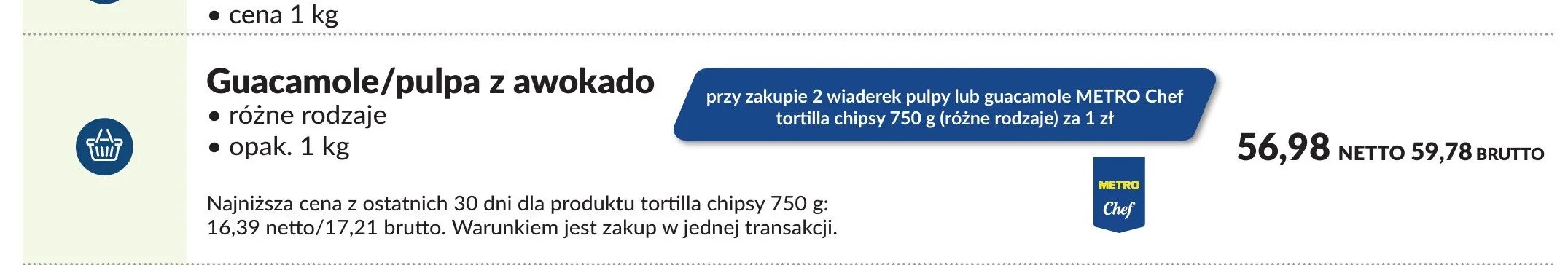 Pulpa z awokado METRO Chef promocja w Makro