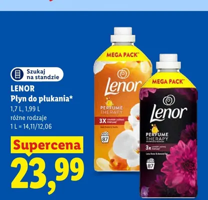 Płyn do płukania Lenor Perfume Therapy Gold Orchid & Vanilla promocja w Lidl