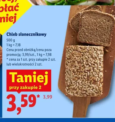 Chleb słonecznikowy promocja w Lidl