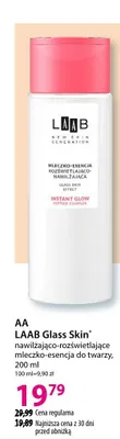 Nawilżająco-rozświetlające mleczko-esencja do twarzy Glass Skin promocja w Hebe