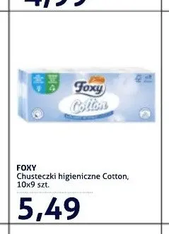Chusteczki higieniczne Foxy Cotton 10-pak promocja w Blue Stop