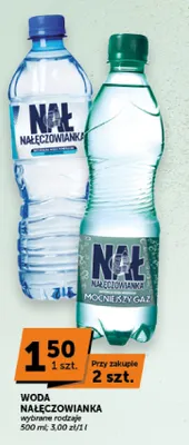 Woda niegazowana Nałęczowianka promocja w Groszek