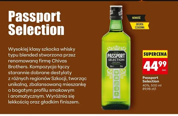 Whisky Passport Selection promocja w Biedronka