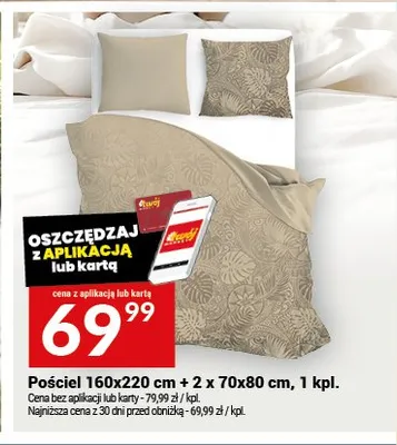 Pościel 160x220cm + 2x70x80cm promocja w Twój Market