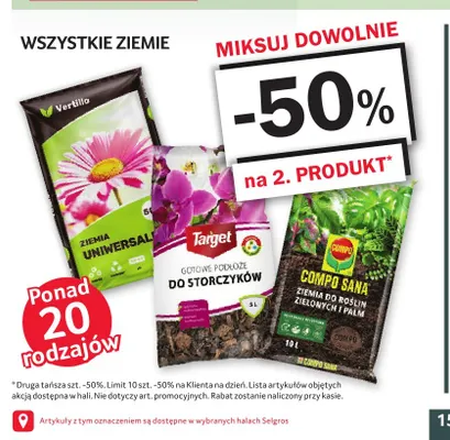 Gotowe podłoże do storczyków Target promocja w Selgros