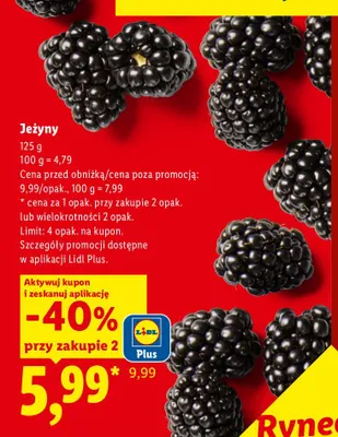 Jeżyny promocja w Lidl