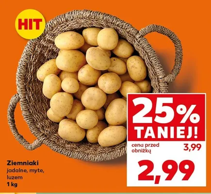 Ziemniaki jadalne, myte, luzem promocja w Kaufland