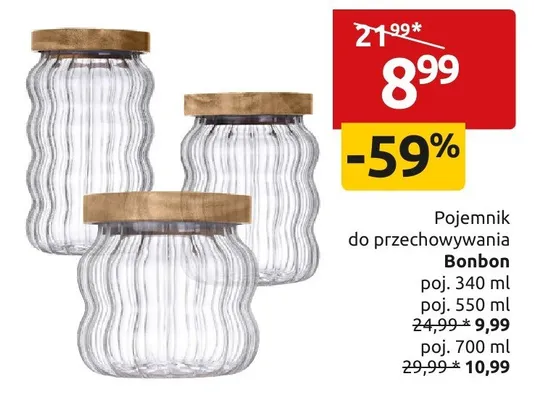 Pojemnik do przechowywania Bonbon poj. 550 ml promocja w Black Red White