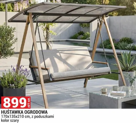 Huśtawka ogrodowa promocja w Merkury Market
