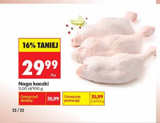 Noga kaczki promocja w Biedronka