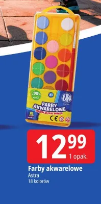 Farby akwarelowe Astra promocja w Leclerc