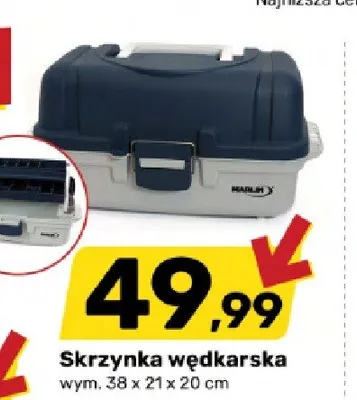 Skrzynka wędkarska Marlin promocja w Bricomarche