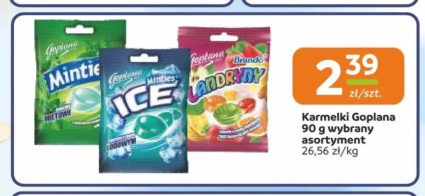 Karmelki Goplana Minties Ice promocja w Gama