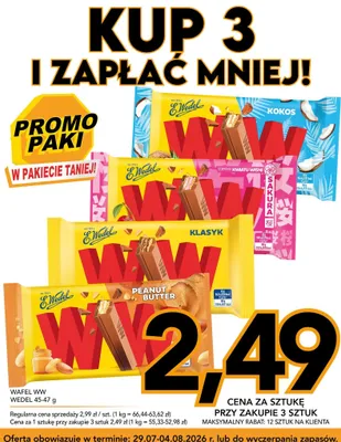 Wafel WW E.Wedel Klasyk promocja w Kupiec