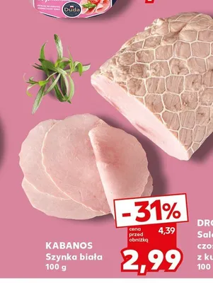 Szynka biała Kabanos promocja w Kaufland
