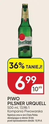 Piwo Pilsner Urquell promocja w Chata Polska