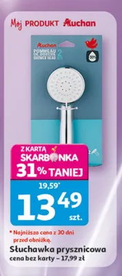 Słuchawka prysznicowa Auchan promocja w Auchan