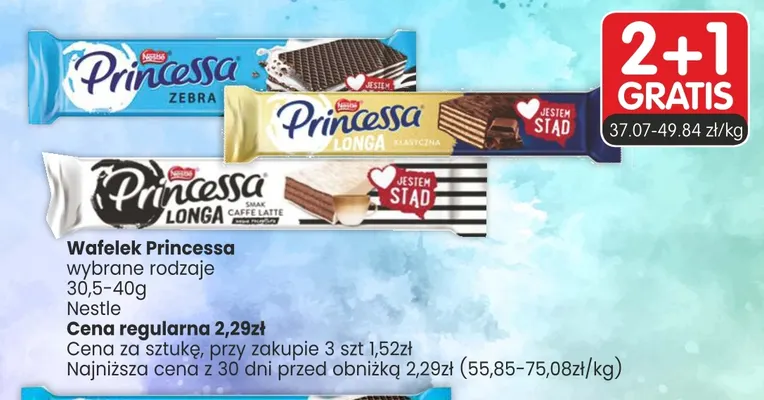 Wafelek Princessa Zebra promocja w Market Point
