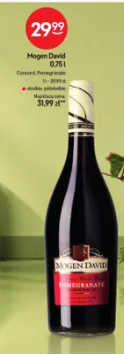 Wino czerwone Mogen David Pomegranate promocja w Żabka