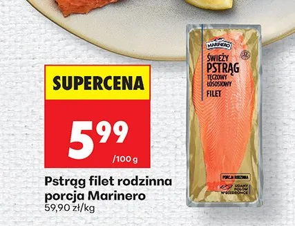 Pstrąg filet rodzinna porcja promocja w Biedronka