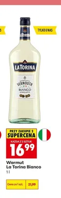 Wermut La Torina Bianco promocja w Biedronka