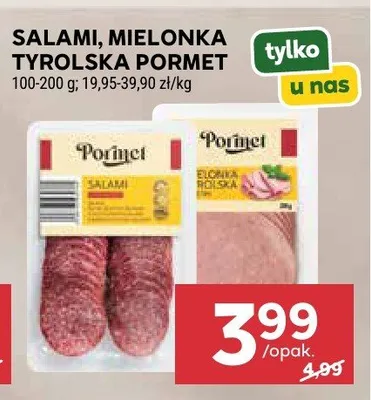 Salami, mielonka tyrolska pormet promocja w Stokrotka